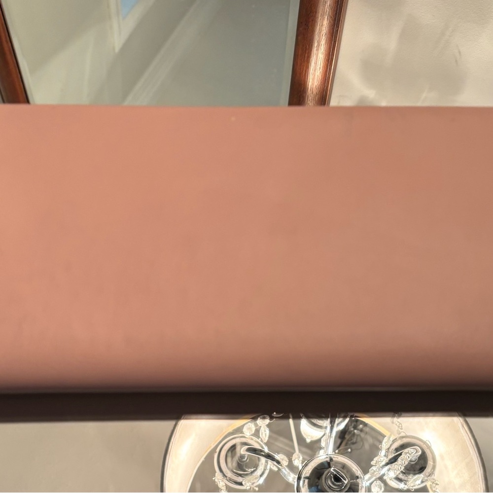 Pink Leather Clutch Purse
